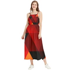 Abstract Triangle Wallpaper Boho Sleeveless Summer Dress by Ket1n9