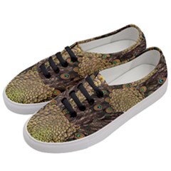 Peacock Feathers Wheel Plumage Women s Classic Low Top Sneakers by Ket1n9