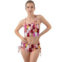 Rose Color Beautiful Flowers Mini Tank Bikini Set by Ket1n9