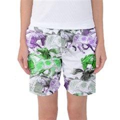 Horse Horses Animal World Green Women s Basketball Shorts by Ket1n9