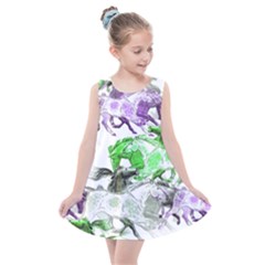 Horse Horses Animal World Green Kids  Summer Dress by Ket1n9