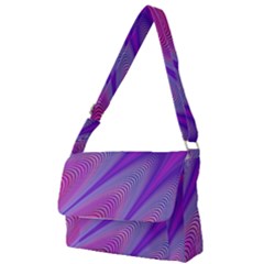 Purple Star Sun Sunshine Fractal Full Print Messenger Bag (s) by Ket1n9