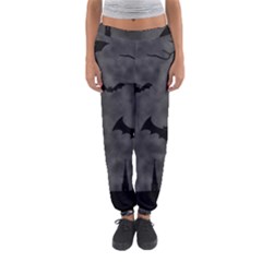 Halloween Background Halloween Scene Women s Jogger Sweatpants by Ket1n9