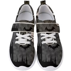 Halloween Background Halloween Scene Men s Velcro Strap Shoes by Ket1n9