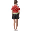 Seamless Background With Watermelon Slices Kids  Butterfly Cutout T-Shirt View2