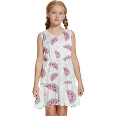 Watermelon Wallpapers  Creative Illustration And Patterns Kids  Sleeveless Tiered Mini Dress by Ket1n9