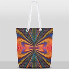 Fresh Watermelon Slices Texture Full Print Rope Handle Tote (small) by Ket1n9