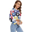 Racked Billiard Pool Balls Women s Lightweight Cropped Hoodie View3