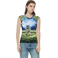 Astronaut Women s Raglan Cap Sleeve T-shirt by Ket1n9