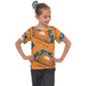 Seamless Pattern With Taco Kids  Mesh Piece T-Shirt View1