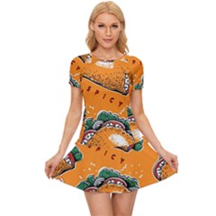 Seamless Pattern With Taco Women s Sports Wear Set by Ket1n9