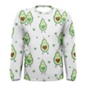 Cute Seamless Pattern With Avocado Lovers Men s Long Sleeve T-Shirt View1