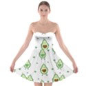 Cute Seamless Pattern With Avocado Lovers Strapless Bra Top Dress View1