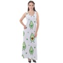 Cute Seamless Pattern With Avocado Lovers Sleeveless Velour Maxi Dress View1