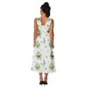 Cute Seamless Pattern With Avocado Lovers Sleeveless Cross Front Cocktail Midi Chiffon Dress View4