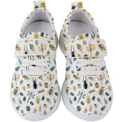 Insect Animal Pattern Kids  Velcro Strap Shoes by Ket1n9