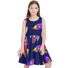 Space Patterns Kids  Skater Dress by Hannah976