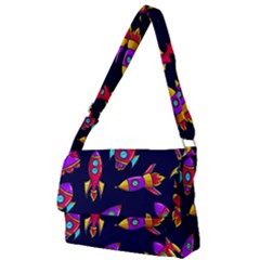 Space Patterns Full Print Messenger Bag (l) by Hannah976