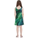 Tropical Green Leaves Background Kids  Lightweight Sleeveless Dress View2