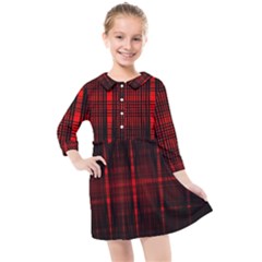 Black And Red Backgrounds Kids  Quarter Sleeve Shirt Dress by Hannah976