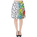 Brain Mind Psychology Idea Drawing Velvet High Waist Skirt View1