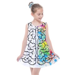 Brain Mind Psychology Idea Drawing Kids  Summer Dress by Ndabl3x