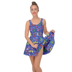 Grateful Dead Bears Pattern Inside Out Casual Dress by Cendanart