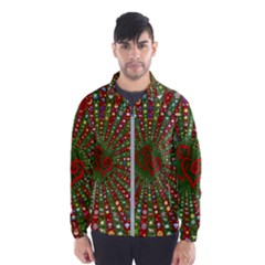 Emoji Hearts Valentine Universe Men s Windbreaker by Paksenen