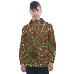 Emoji Hearts Valentine Universe Men s Front Pocket Pullover Windbreaker by Paksenen