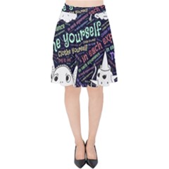 Experience Feeling Clothing Self Velvet High Waist Skirt by Paksenen