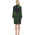 Circuits Circuit Board Green Technology Long Sleeve Velvet Robe View4