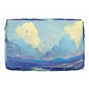 Mountains And Trees Illustration Painting Clouds Sky Landscape Burner Gym Duffel Bag View3