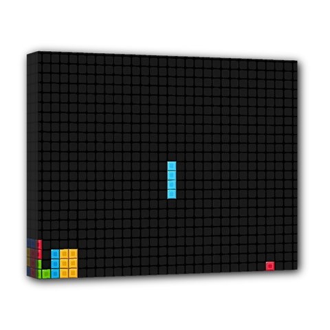 Tetris Game Deluxe Canvas 20  X 16  (stretched) by Cendanart