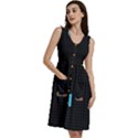 Tetris Game Sleeveless Dress With Pocket View3