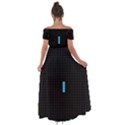 Tetris Game Off Shoulder Open Front Chiffon Dress View2