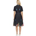 Tetris Game Button Top Knee Length Dress View2