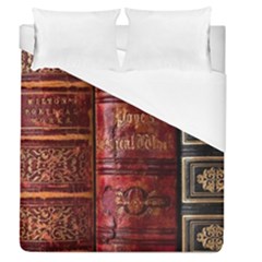 Books Old Duvet Cover (queen Size) by Cendanart