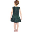 Green Matrix Code Illustration Digital Art Portrait Display Kids  Tunic Dress View2