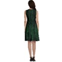 Green Matrix Code Illustration Digital Art Portrait Display Classic Skater Dress View4