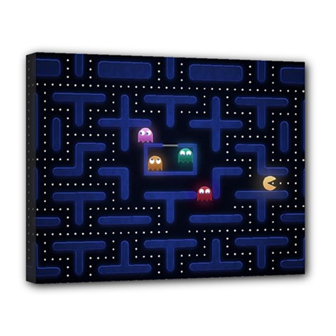 Retro Games Canvas 14  X 11  (stretched) by Cendanart