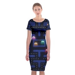 Retro Games Classic Short Sleeve Midi Dress by Cendanart