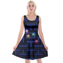 Retro Games Reversible Velvet Sleeveless Dress by Cendanart