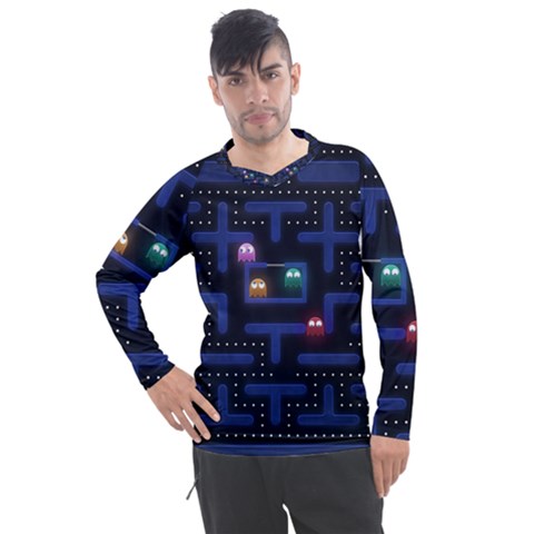 Retro Games Men s Pique Long Sleeve T-shirt by Cendanart