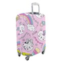 Beautiful Cute Animals Pattern Pink Luggage Cover (Small) View2