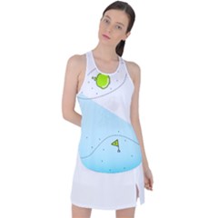 Astronaut Spaceship Racer Back Mesh Tank Top by Bedest