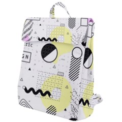 Graphic Design Geometric Background Flap Top Backpack by Bedest