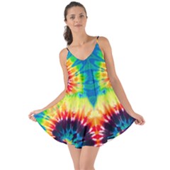 Colorful Blue Tie Dye Love The Sun Cover Up by CoolDesigns