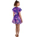 Milky Way Blue Violet Space Flutter Sleeve Wrap Dress View2