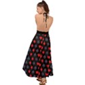 Casino Poker Print Black Backless Maxi Beach Dress View2