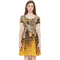 Honeycomb With Bees Inside Out Cap Sleeve Dress View1